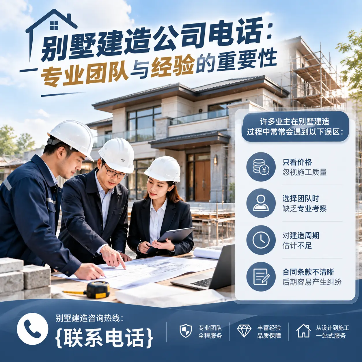 三穗别墅建造公司电话:专业团队与经验的重要性